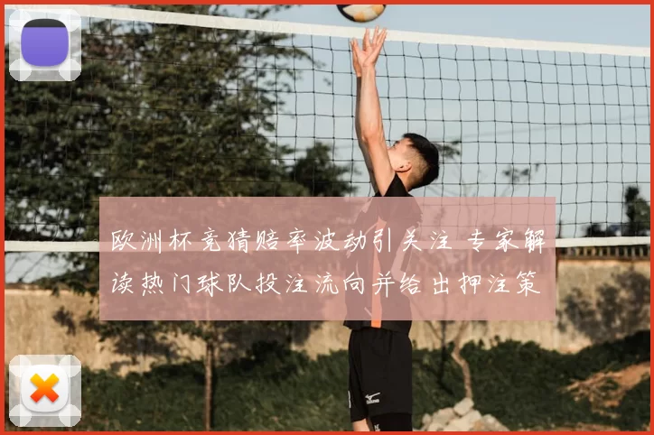 欧洲杯竞猜赔率波动引关注 专家解读热门球队投注流向并给出押注策略